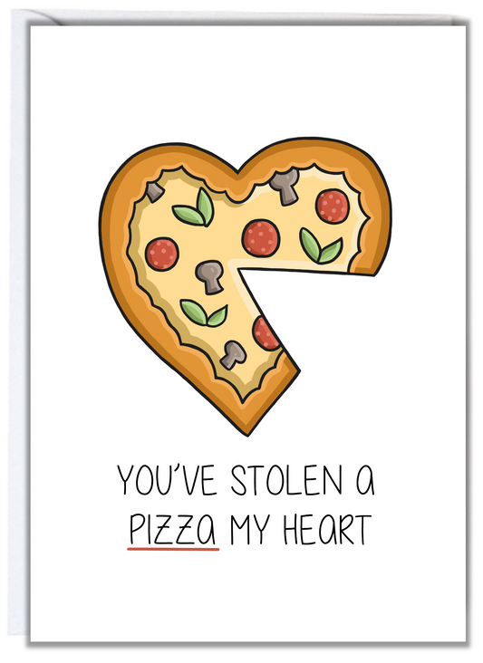 Pizza Anniversary Card