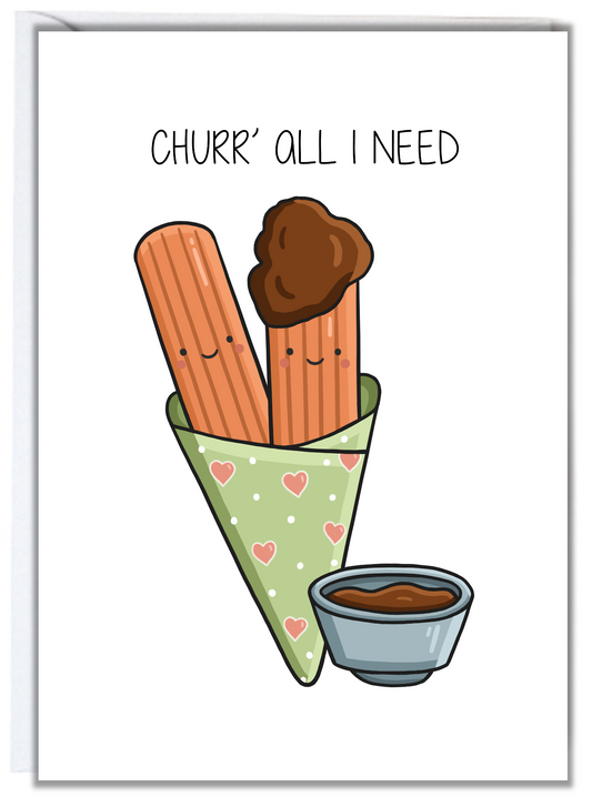 Churro Anniversary Card