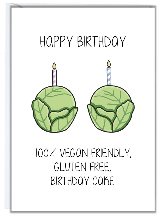 Brussels Sprouts Birthday Card