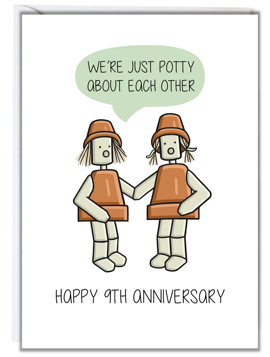 9th Anniversary Card (Pottery)