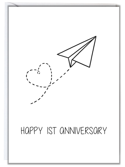 1st Anniversary Card (Paper)