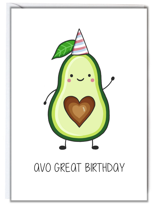 Avocado Birthday Card