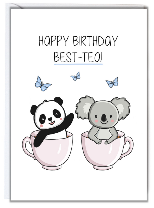 Best-Tea Birthday Card