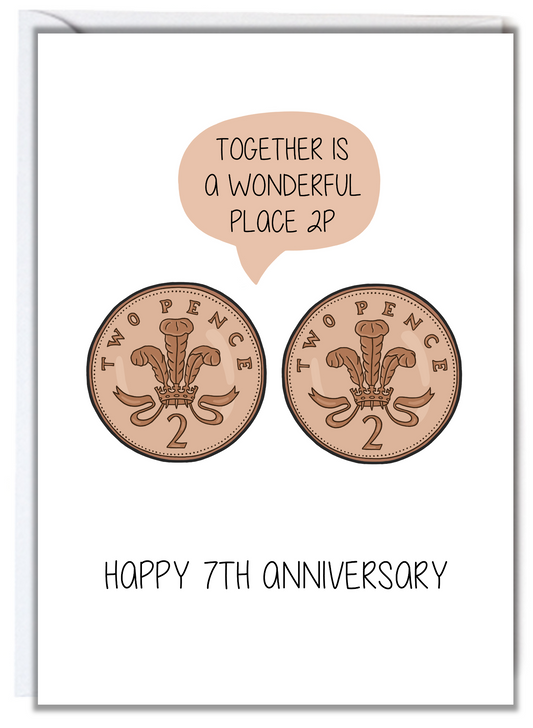 7th Anniversary Card (Copper)