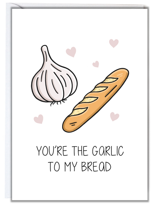 Garlic Bread Anniversary Card