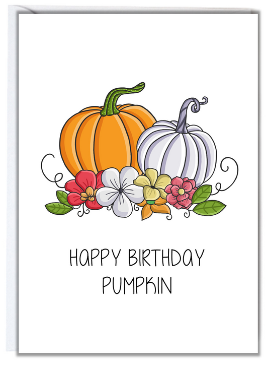 Pumpkin Birthday Card