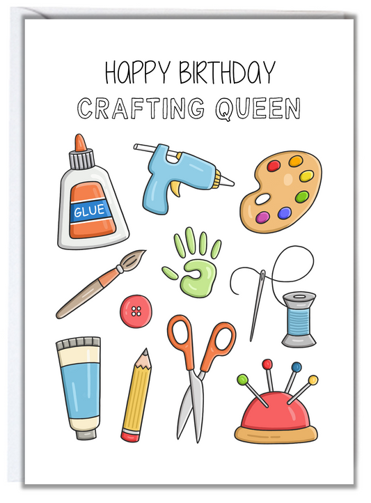 Crafting Queen Birthday Card