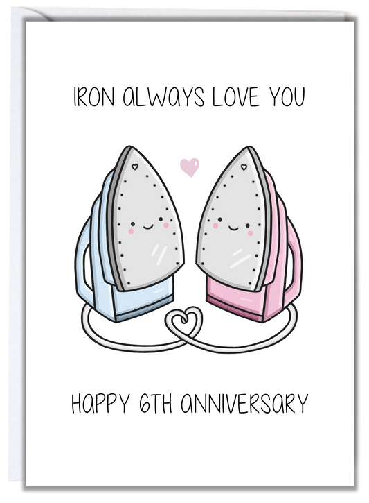 6th Anniversary Card (Iron)