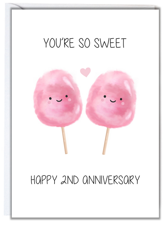 2nd Anniversary Card (Cotton)