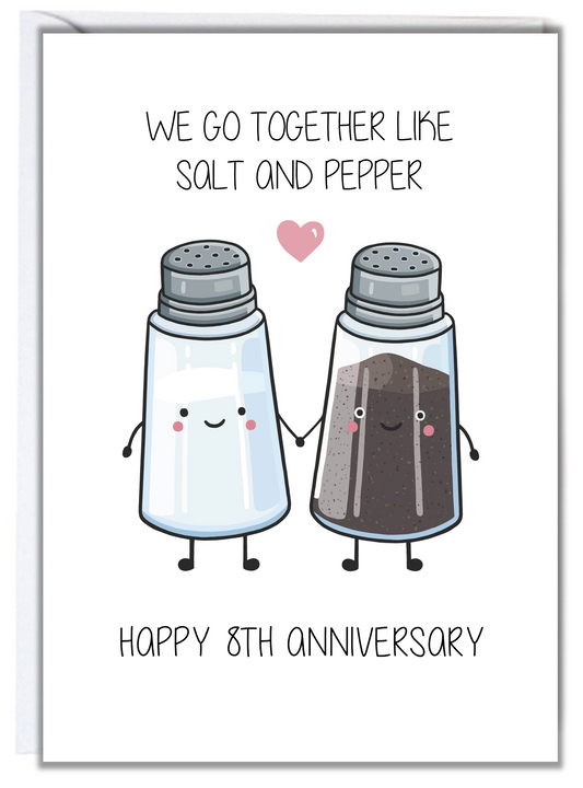 8th Anniversary Card (Salt)