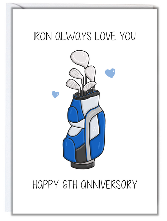 6th Anniversary Card (Iron)